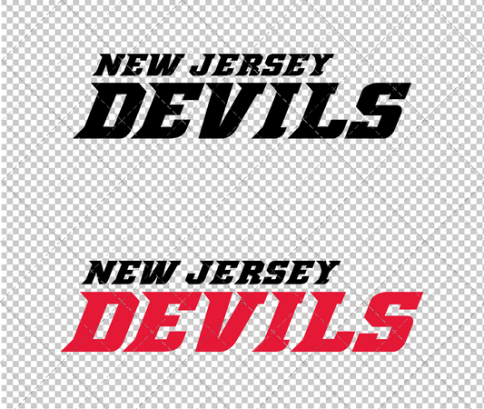 New Jersey Devils Wordmark 2010, Svg, Dxf, Eps, Png - SvgShopArt