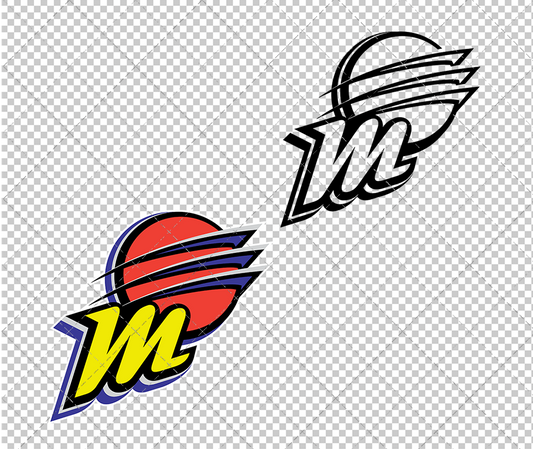 Phoenix Mercury Alternate 1997, Svg, Dxf, Eps, Png - SvgShopArt