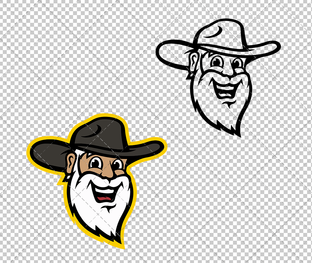 Appalachian State Mountaineers Mascot Yosef 2013, Svg, Dxf, Eps, Png - SvgShopArt