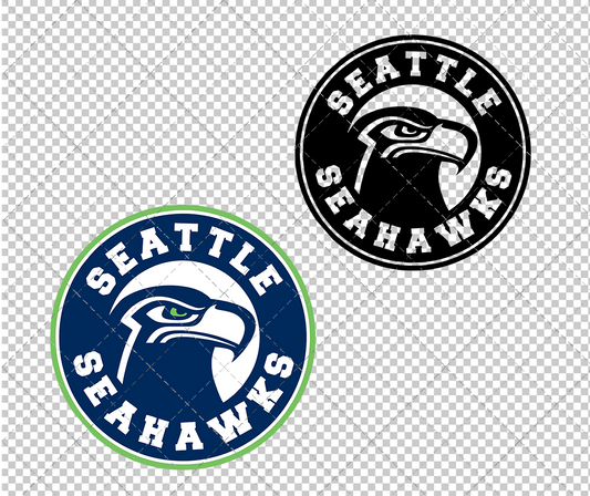 Seattle Seahawks Circle 2012 004, Svg, Dxf, Eps, Png - SvgShopArt