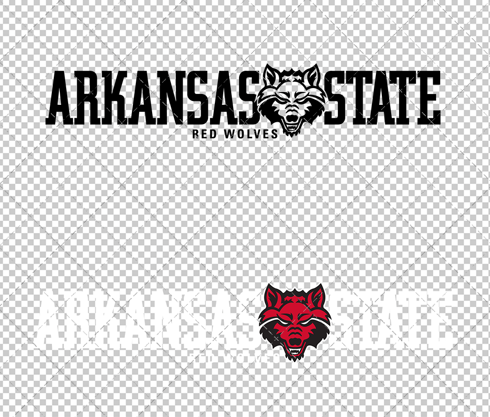 Arkansas State Red Wolves Alternate 2017 003, Svg, Dxf, Eps, Png - SvgShopArt