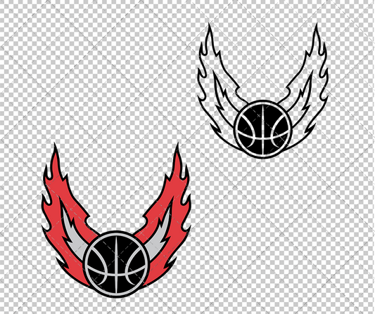 Portland Trail Blazers Alternate 2002 005, Svg, Dxf, Eps, Png - SvgShopArt