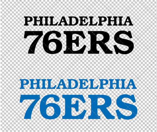 Philadelphia 76ers Wordmark 2018, Svg, Dxf, Eps, Png - SvgShopArt