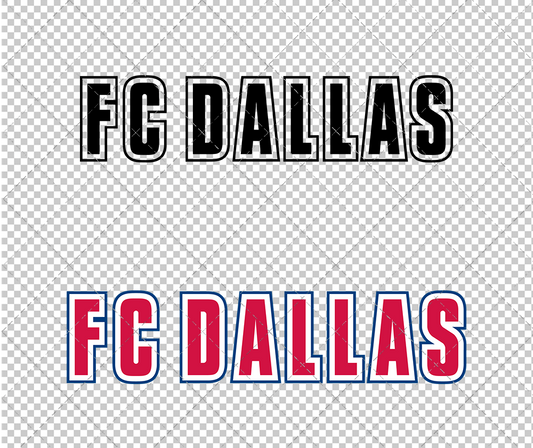 FC Dallas Wordmark 2005, Svg, Dxf, Eps, Png - SvgShopArt