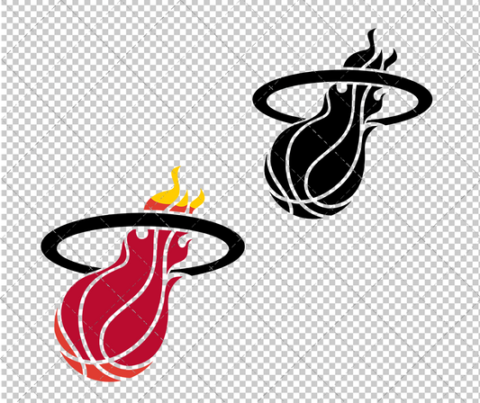Miami Heat Alternate 1988 002, Svg, Dxf, Eps, Png - SvgShopArt