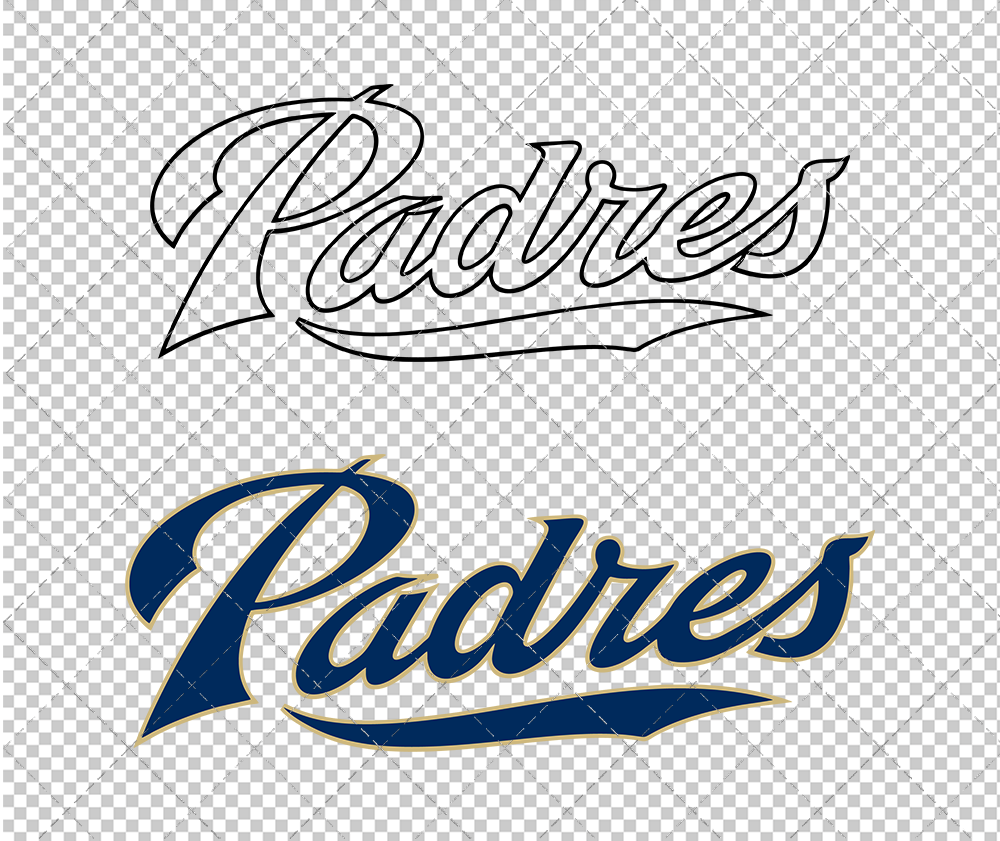 San Diego Padres Alternate 2011, Svg, Dxf, Eps, Png - SvgShopArt