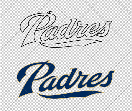 San Diego Padres Alternate 2011, Svg, Dxf, Eps, Png - SvgShopArt