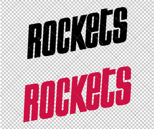 Houston Rockets Wordmark 1972, Svg, Dxf, Eps, Png - SvgShopArt