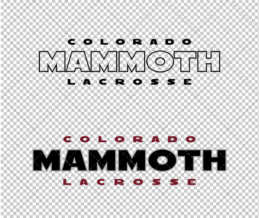 Colorado Mammoth Wordmark 2001, Svg, Dxf, Eps, Png - SvgShopArt