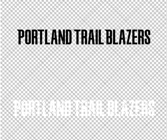 Portland Trail Blazers Wordmark 2017 004, Svg, Dxf, Eps, Png - SvgShopArt