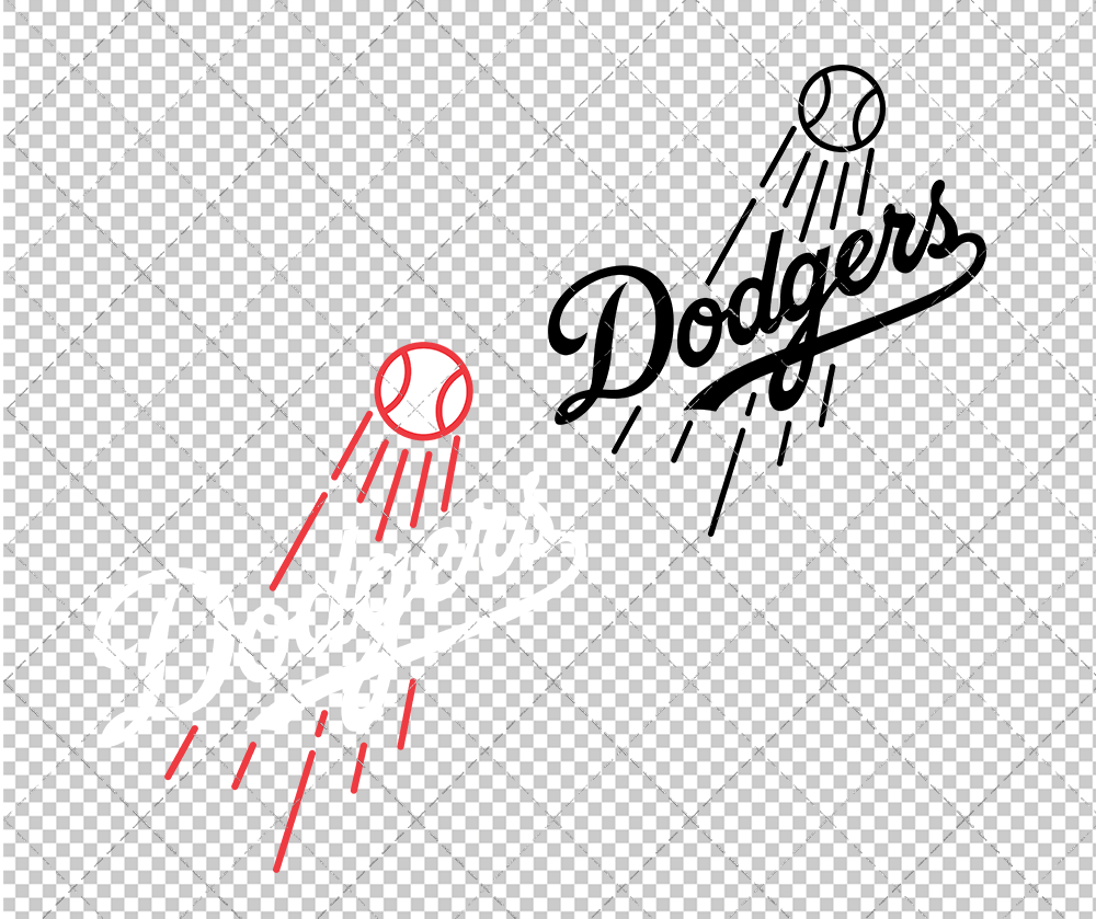 Los Angeles Dodgers Secondary 2011, Svg, Dxf, Eps, Png - SvgShopArt