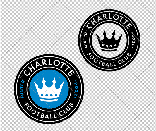 Charlotte FC 2022, Svg, Dxf, Eps, Png - SvgShopArt