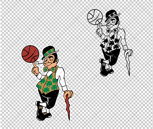 Boston Celtics Alternate 1996, Svg, Dxf, Eps, Png - SvgShopArt