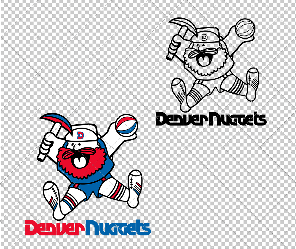 Denver Nuggets 1975, Svg, Dxf, Eps, Png - SvgShopArt