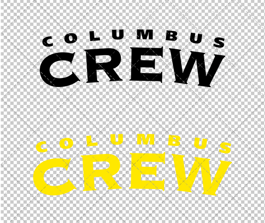 Columbus Crew SC Wordmark 1996, Svg, Dxf, Eps, Png - SvgShopArt