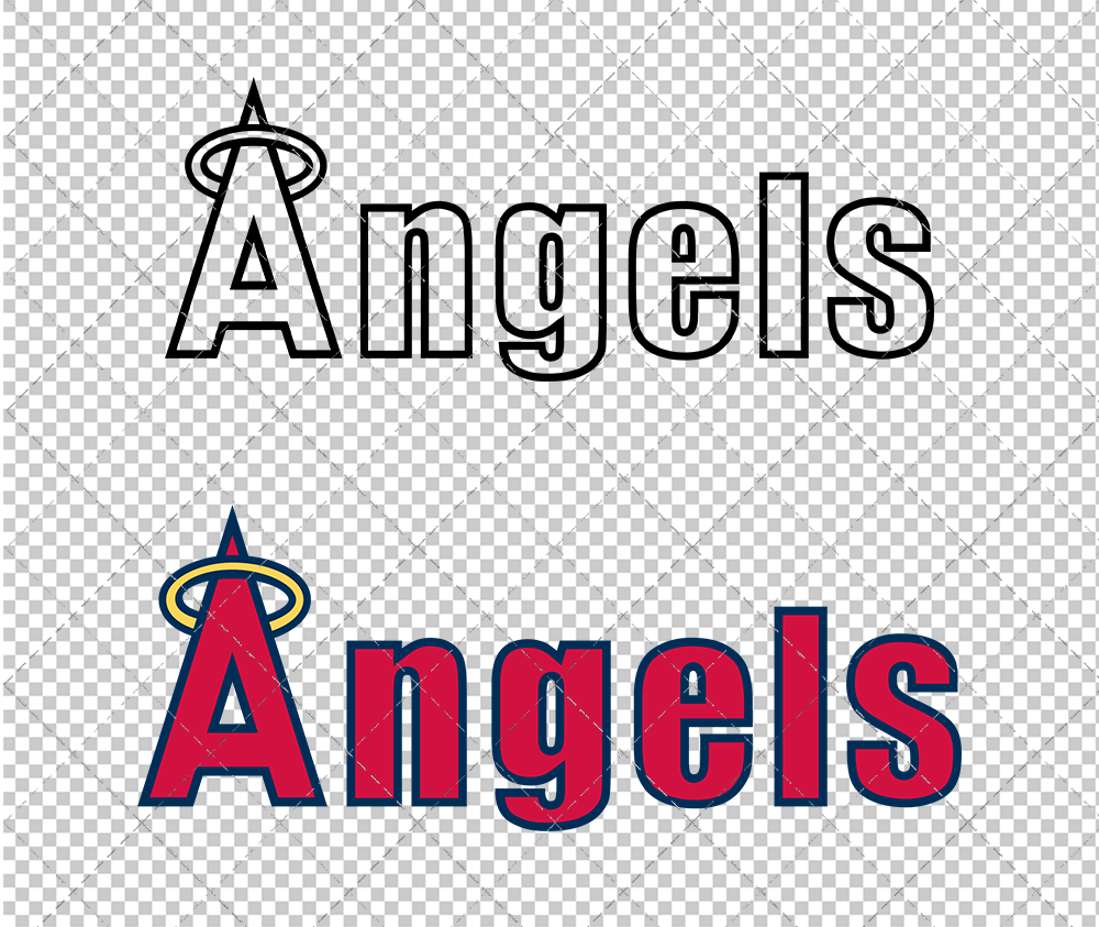 Los Angeles Angels Wordmark 1978, Svg, Dxf, Eps, Png - SvgShopArt