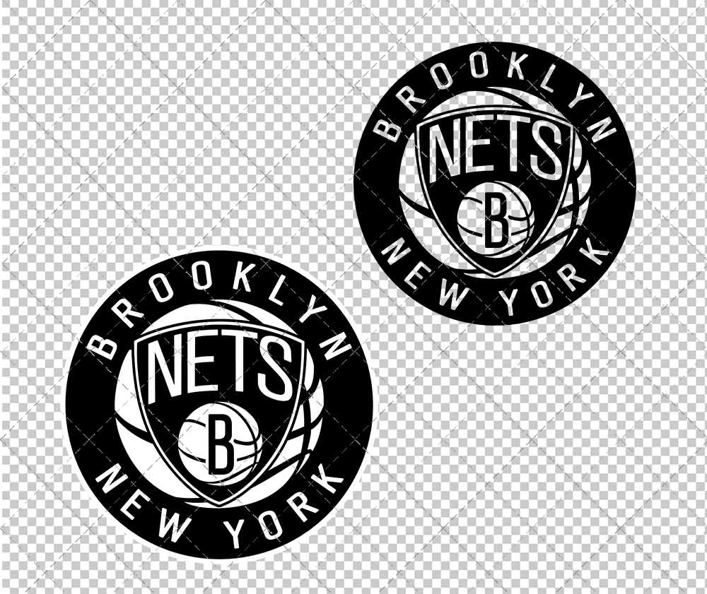 Brooklyn Nets Circle 2012 003, Svg, Dxf, Eps, Png - SvgShopArt