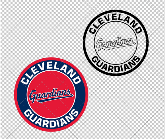 Cleveland Guardians Circle 2022 002, Svg, Dxf, Eps, Png - SvgShopArt