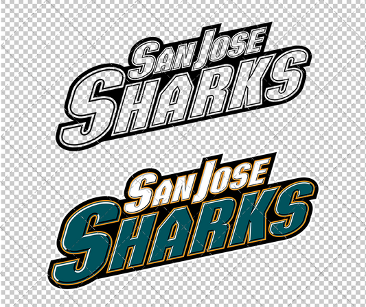 San Jose Sharks Wordmark 2007, Svg, Dxf, Eps, Png - SvgShopArt