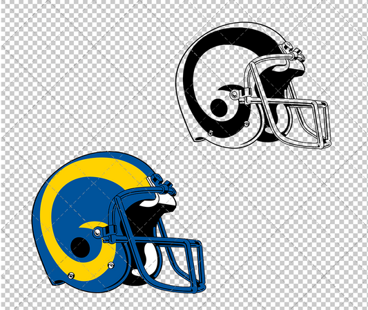 Los Angeles Rams 1987, Svg, Dxf, Eps, Png - SvgShopArt