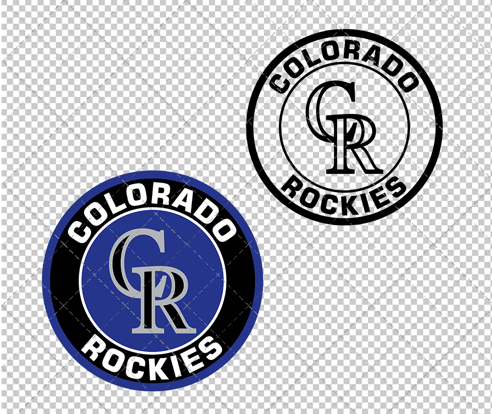 Colorado Rockies Circle 2003, Svg, Dxf, Eps, Png - SvgShopArt