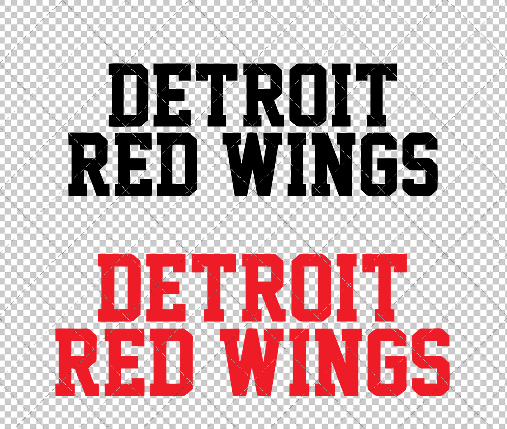 Detroit Red Wings Concept Wordmark 002, Svg, Dxf, Eps, Png - SvgShopArt