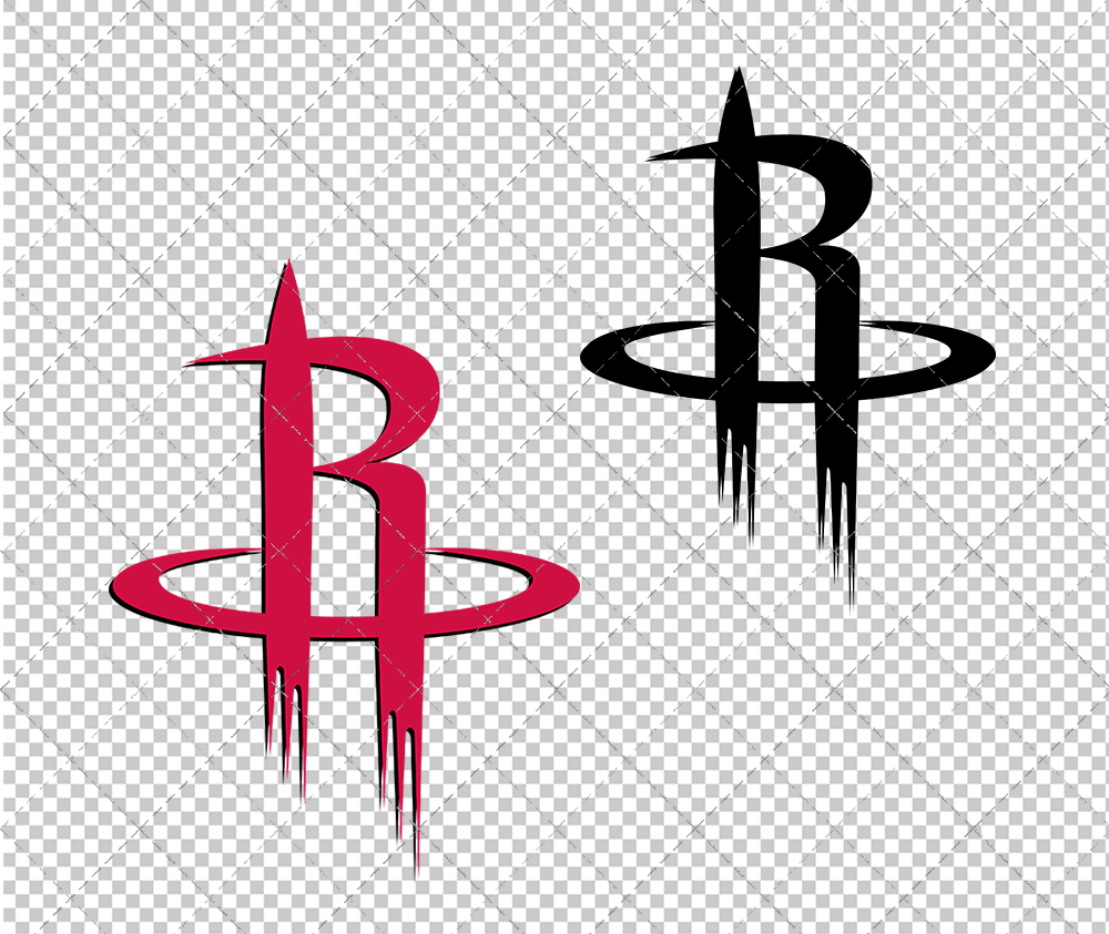 Houston Rockets Alternate 2003, Svg, Dxf, Eps, Png - SvgShopArt