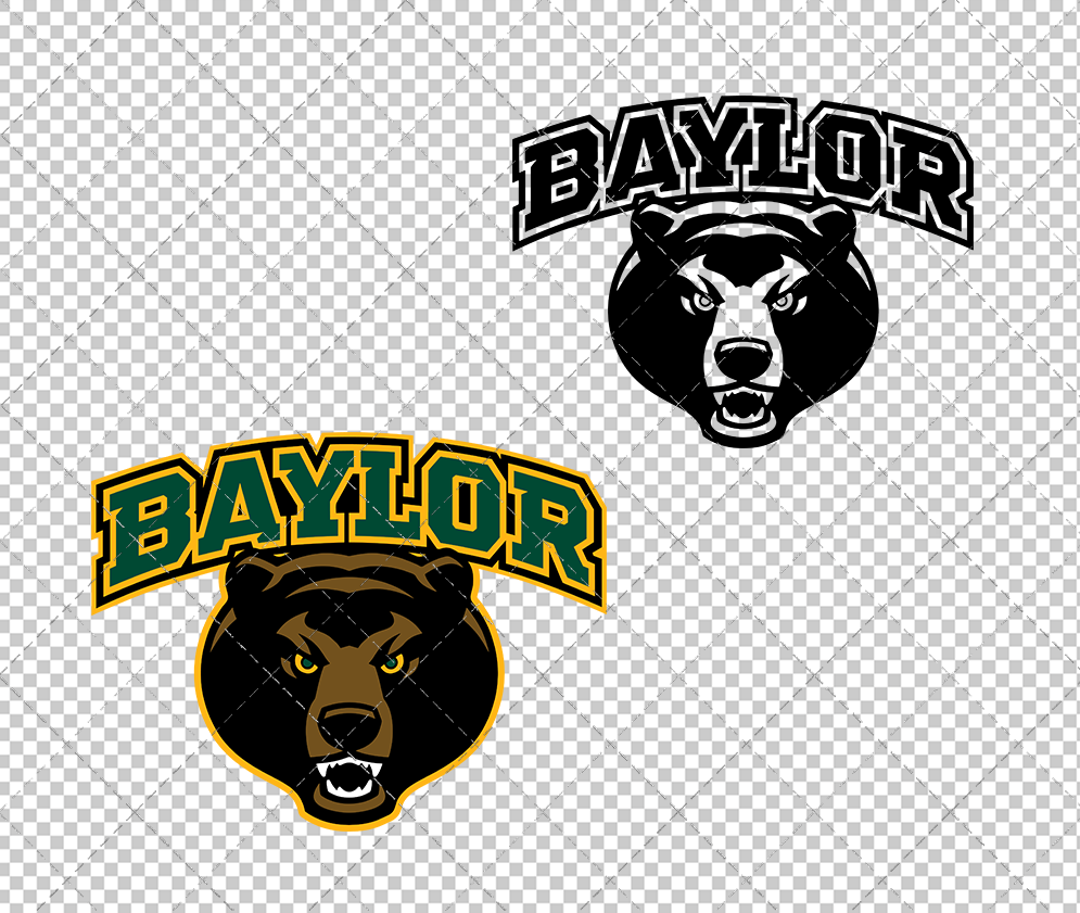 Baylor Bears Alternate 2005 006, Svg, Dxf, Eps, Png - SvgShopArt