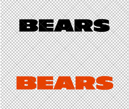 Chicago Bears Wordmark 2012, Svg, Dxf, Eps, Png - SvgShopArt