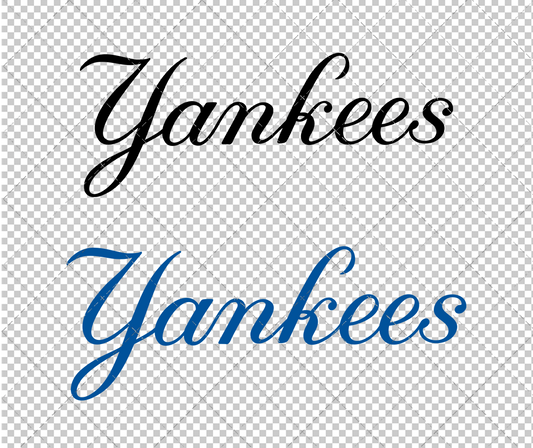 New York Yankees Wordmark 1965 003, Svg, Dxf, Eps, Png - SvgShopArt