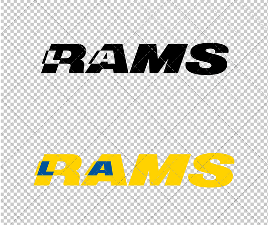 Los Angeles Rams Wordmark 1986 002, Svg, Dxf, Eps, Png - SvgShopArt