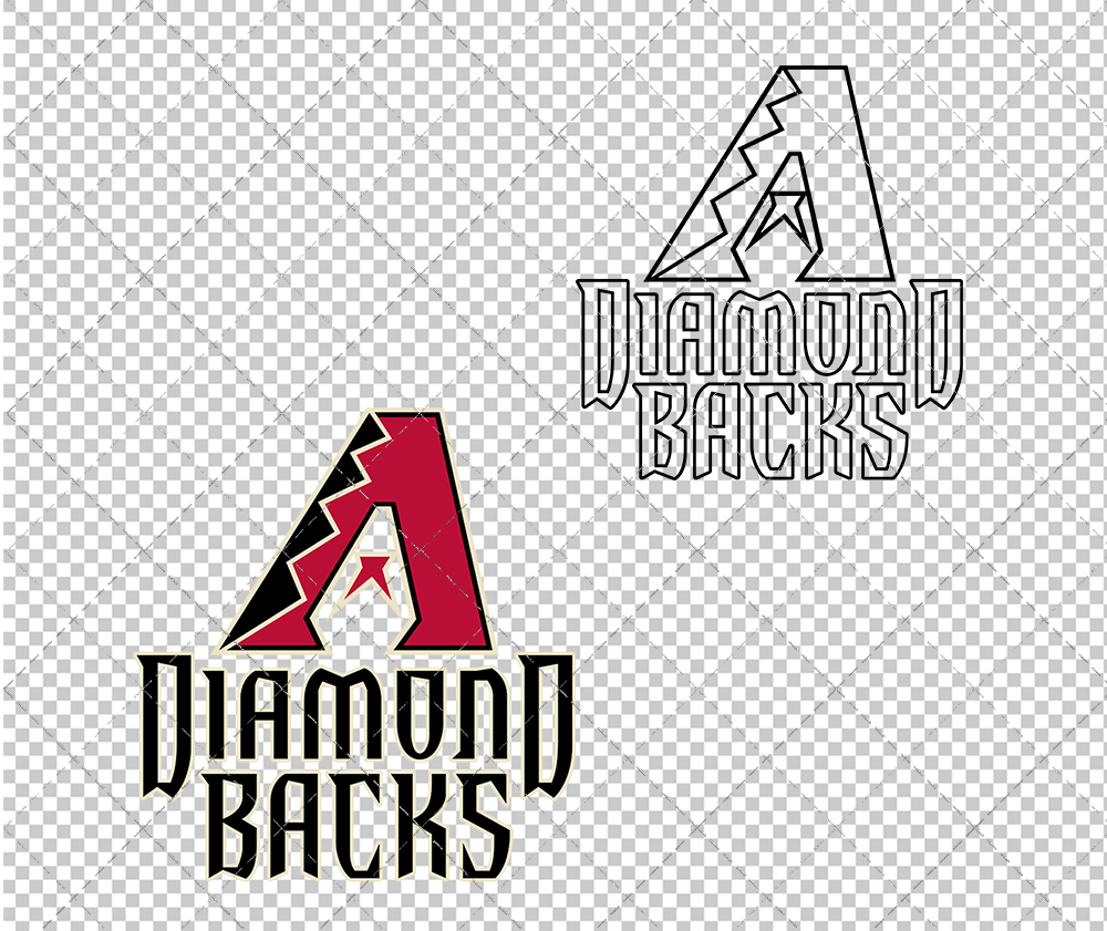 Arizona Diamondbacks 2007, Svg, Dxf, Eps, Png - SvgShopArt