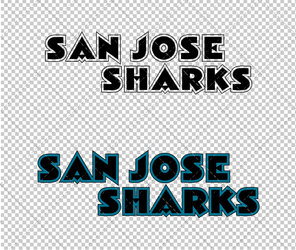 San Jose Sharks Wordmark 1998, Svg, Dxf, Eps, Png - SvgShopArt