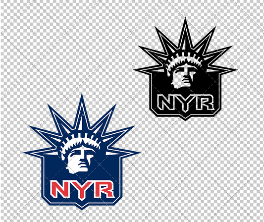 New York Rangers Concept 1996 005, Svg, Dxf, Eps, Png - SvgShopArt