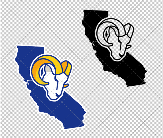 Los Angeles Rams Concept 2020 004, Svg, Dxf, Eps, Png - SvgShopArt