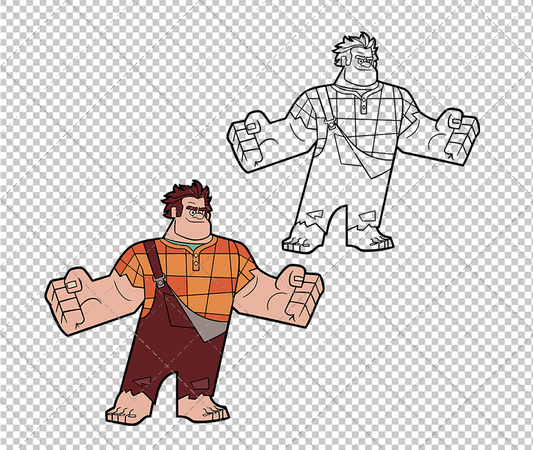 Ralph - Wreck-It Ralph, Svg, Dxf, Eps, Png - SvgShopArt