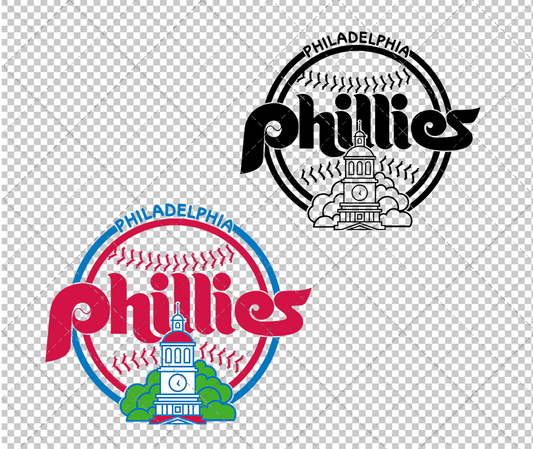 Philadelphia Phillies Alternate 1984, Svg, Dxf, Eps, Png - SvgShopArt