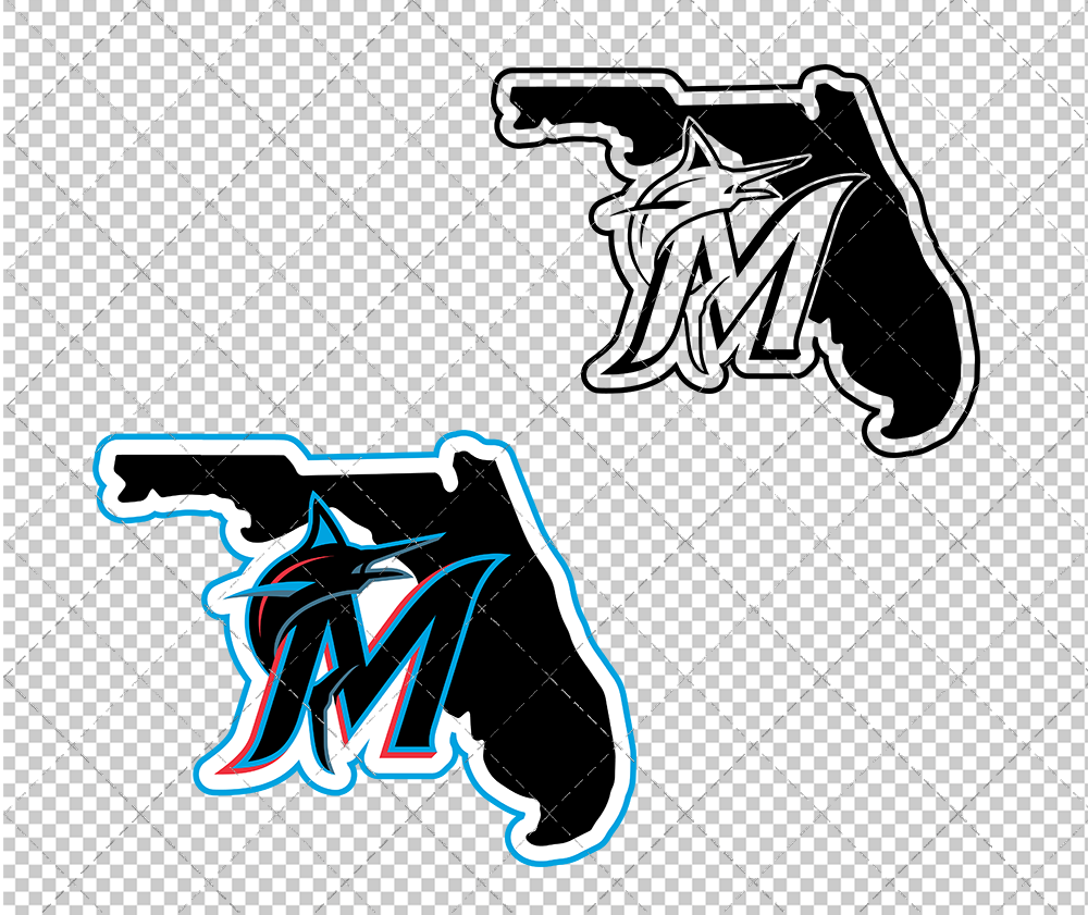 Miami Marlins Concept 2019 003, Svg, Dxf, Eps, Png - SvgShopArt