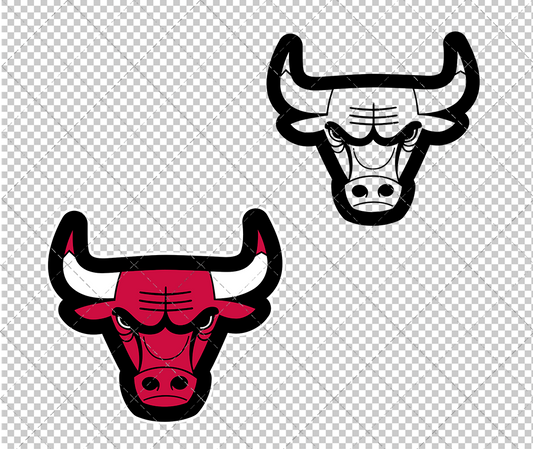 Chicago Bulls Concept 1972 002, Svg, Dxf, Eps, Png - SvgShopArt