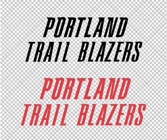 Portland Trail Blazers Wordmark 2002 002, Svg, Dxf, Eps, Png - SvgShopArt