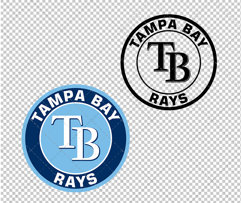 Tampa Bay Rays Circle 2008, Svg, Dxf, Eps, Png - SvgShopArt