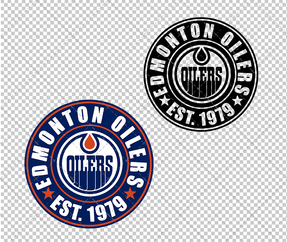 Edmonton Oilers Circle 2022, Svg, Dxf, Eps, Png - SvgShopArt