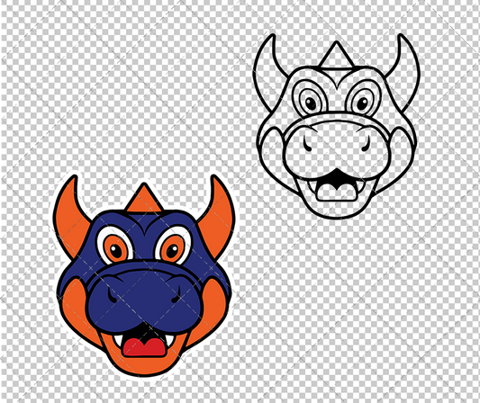 New York Islanders Mascot Sparky, Svg, Dxf, Eps, Png - SvgShopArt