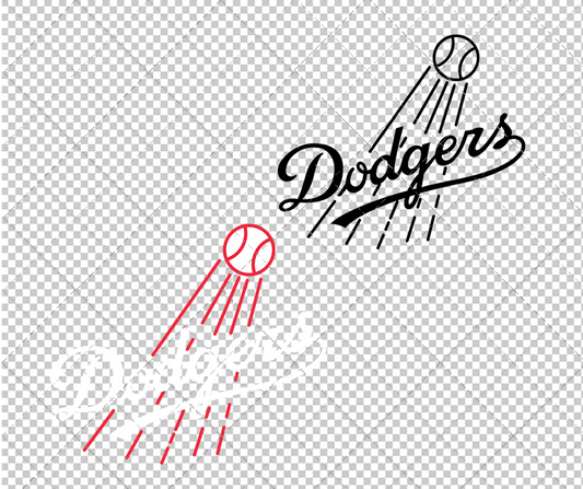 Los Angeles Dodgers Secondary 1958, Svg, Dxf, Eps, Png - SvgShopArt