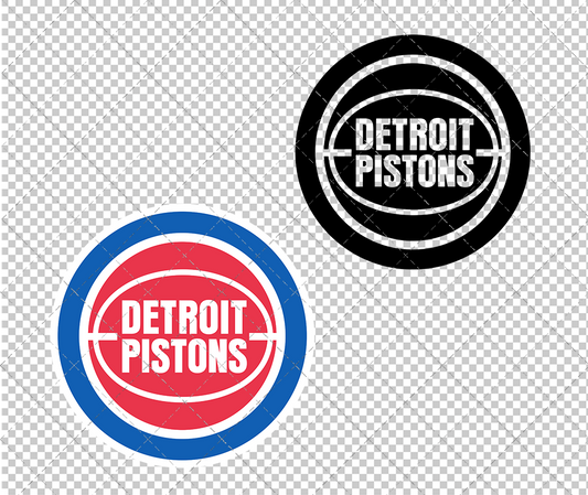 Detroit Pistons 1978, Svg, Dxf, Eps, Png - SvgShopArt