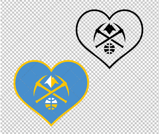 Denver Nuggets Concept 2018, Svg, Dxf, Eps, Png - SvgShopArt
