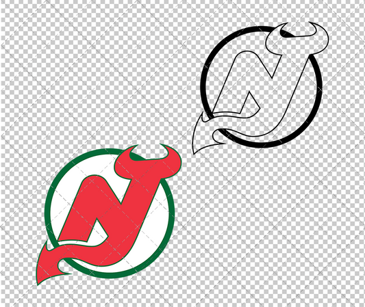 New Jersey Devils 1982, Svg, Dxf, Eps, Png - SvgShopArt