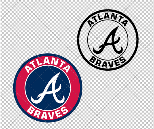 Atlanta Braves Circle 2012, Svg, Dxf, Eps, Png - SvgShopArt