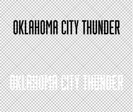 Oklahoma City Thunder Wordmark 2008 004, Svg, Dxf, Eps, Png - SvgShopArt