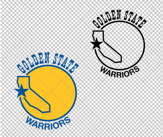 Golden State Warriors Secondary 1971, Svg, Dxf, Eps, Png - SvgShopArt